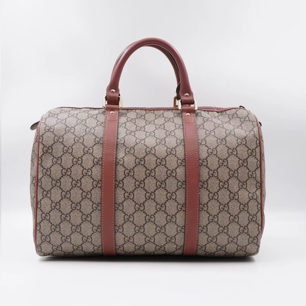 ❌️❌️SOLD❌️❌️BM40 💚 Gucci Joy Boston Bag GG Coated Canvas Medium - Picture 4 of 14